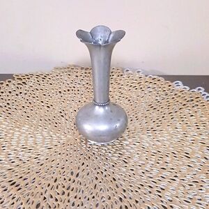 Pvintage pewter vase